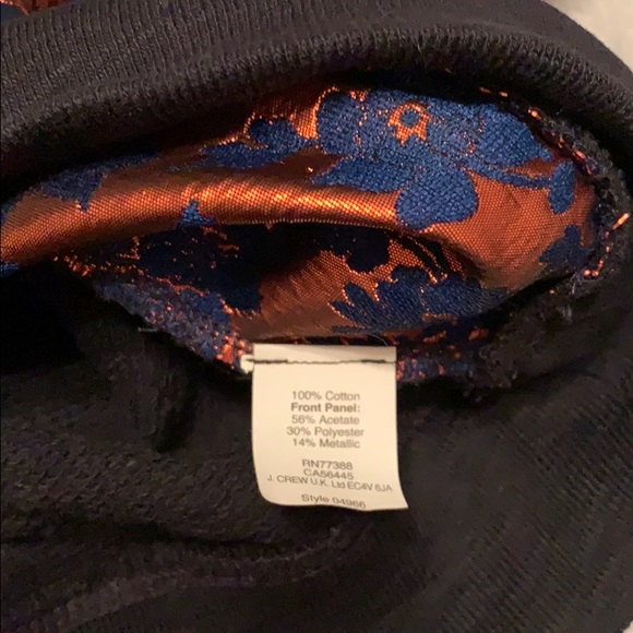 DONATED J.Crew Metallic Copper Bloom Jacquard Sweatshirt - Picture 6 of 6